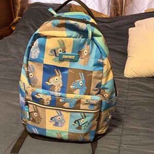 Fortnite Llama Kids Backpack - Blue and Brown